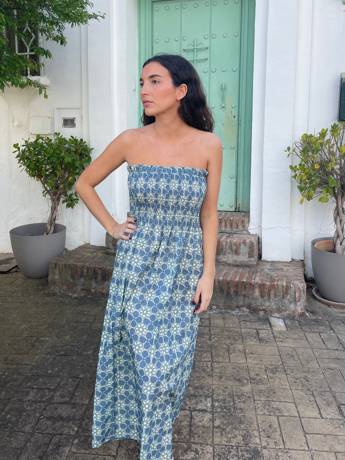 Vestido Ischia Petróleo