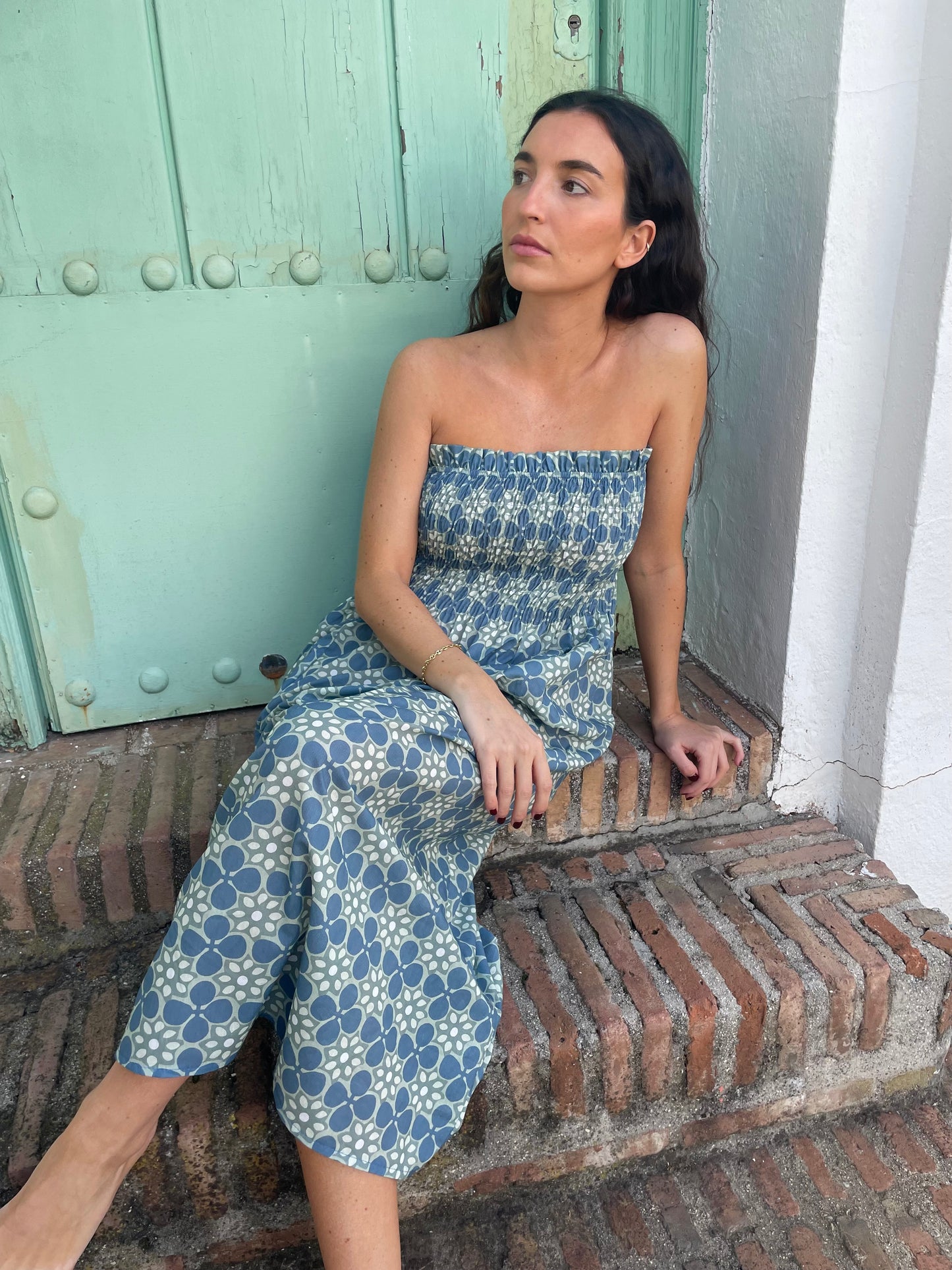 Vestido Ischia Petróleo