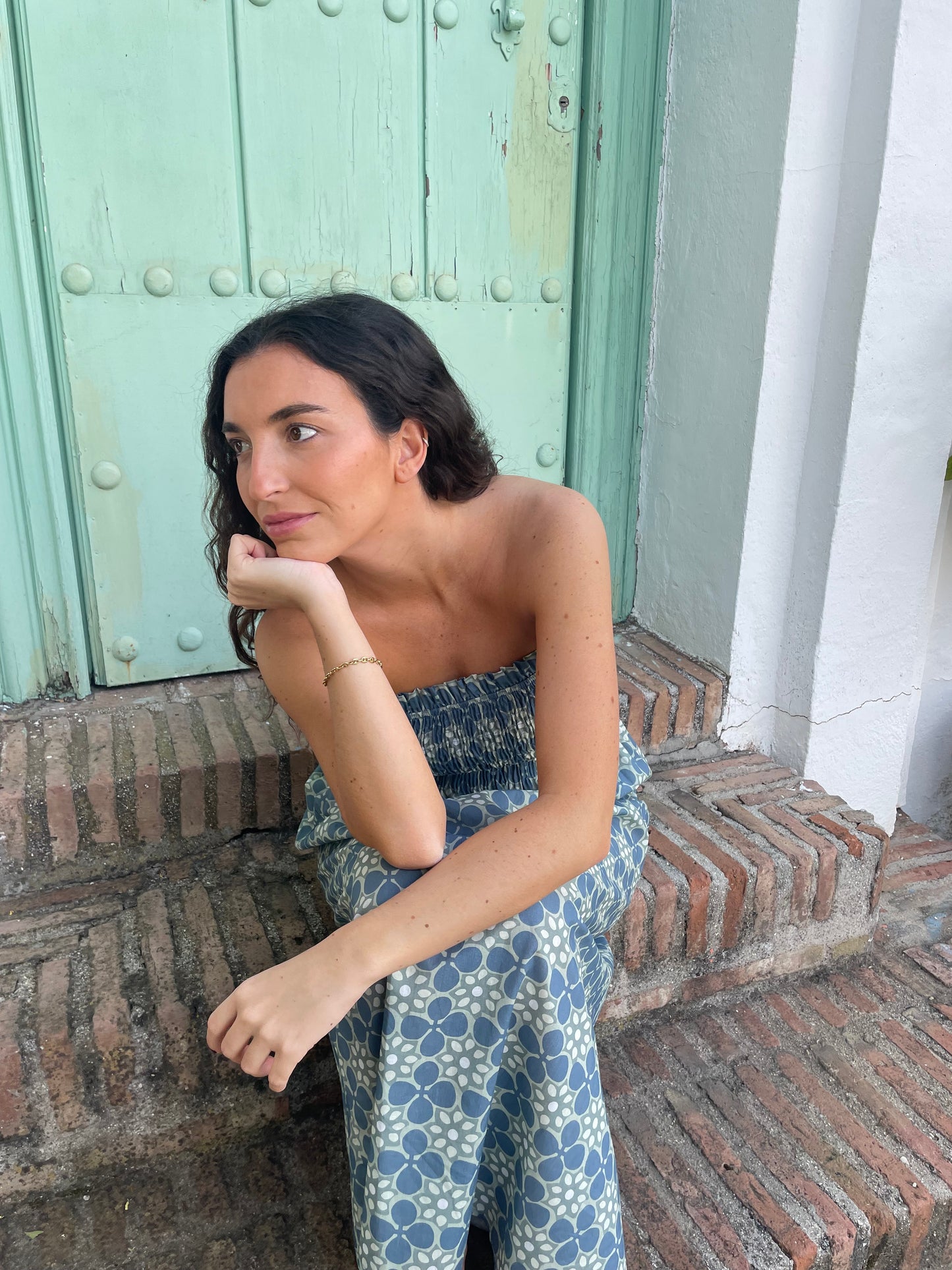 Vestido Ischia Petróleo