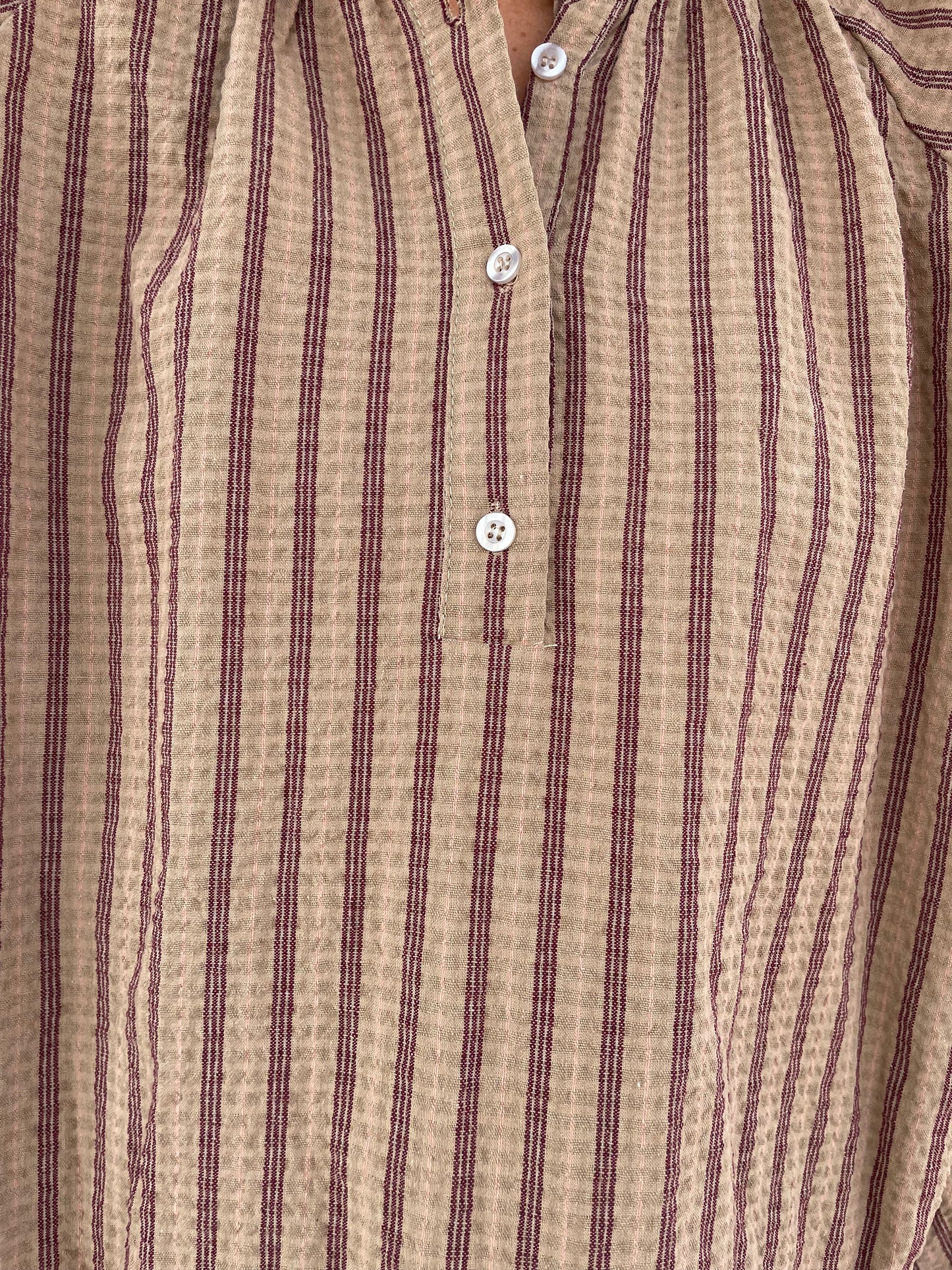 Blusa Rayas Rosa