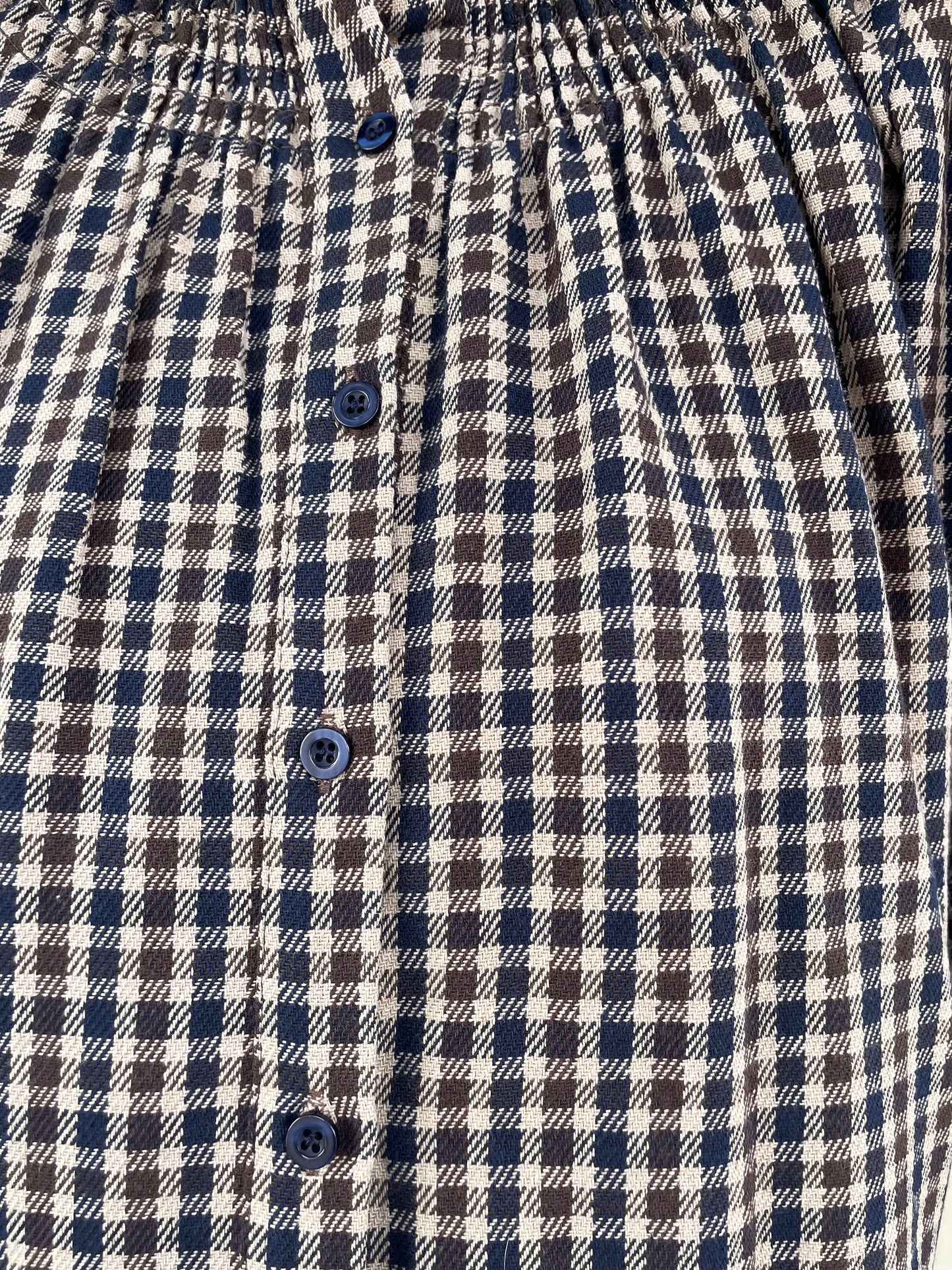 Blusa Cuadros Azul